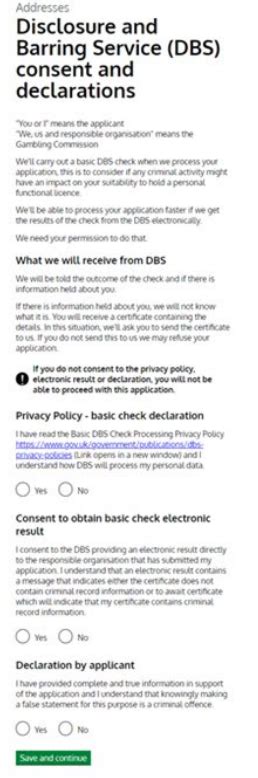 gambling commission personal licence check.